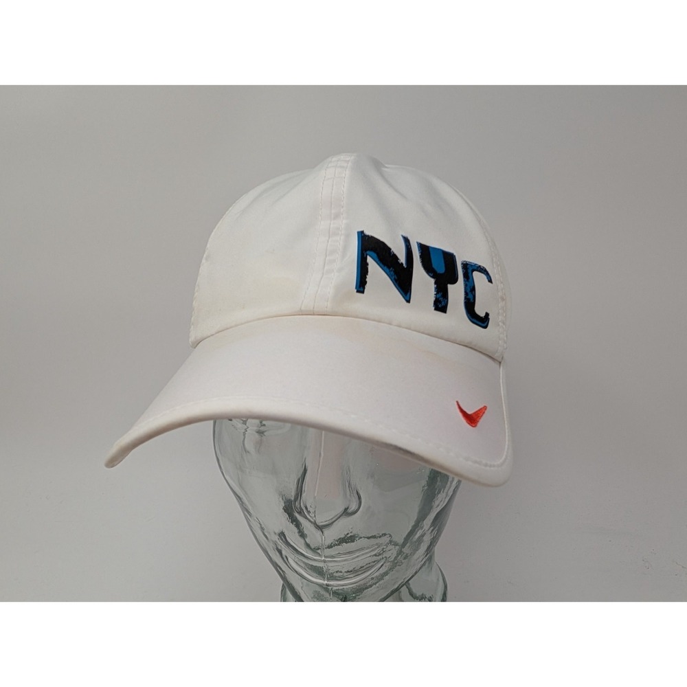Nike Dri-FIT NYC Run 2011 Hat Cap White Adjustable Strap Back One Size Marathon